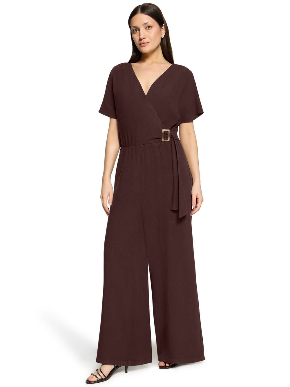 Cartoon Jumpsuit Damen schoko, 36