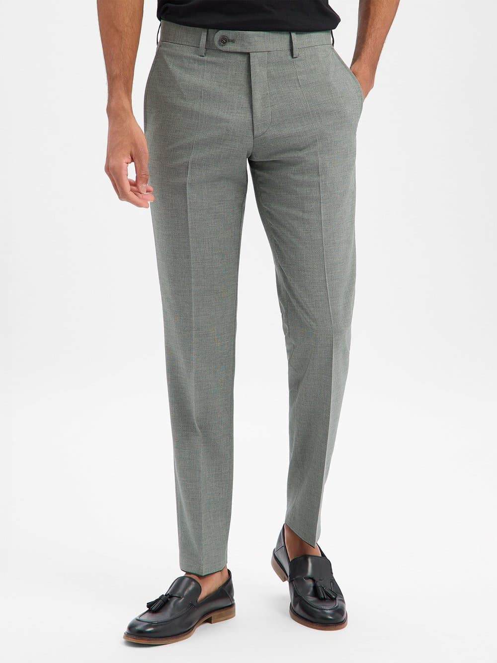 Roy Robson Schurwoll-Baukasten-Anhzughose Herren Regular Fit schilf, 106