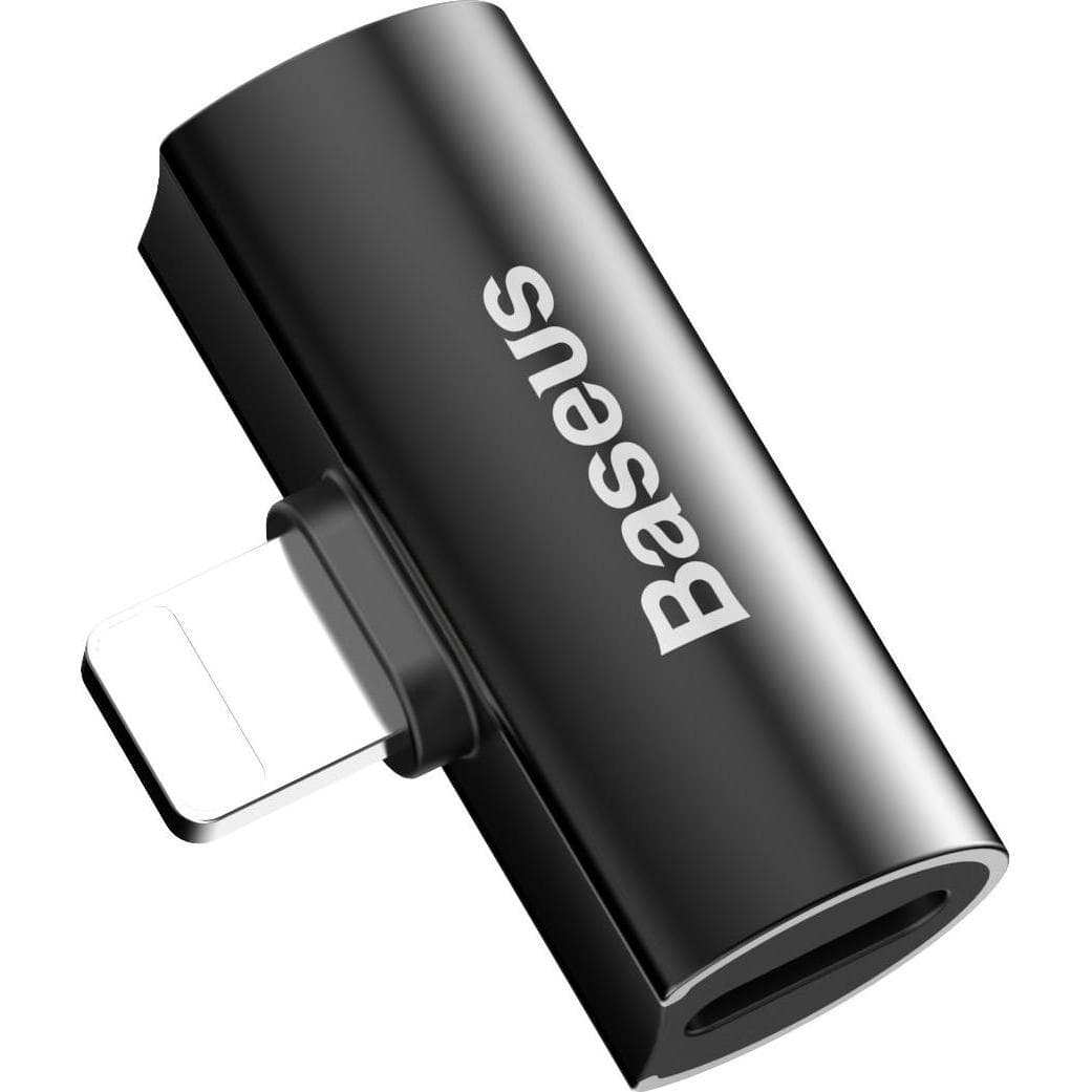 Baseus Dual Lightning Adapter (Lightning, Lightning), Mobilgerät Adapter, Schwarz