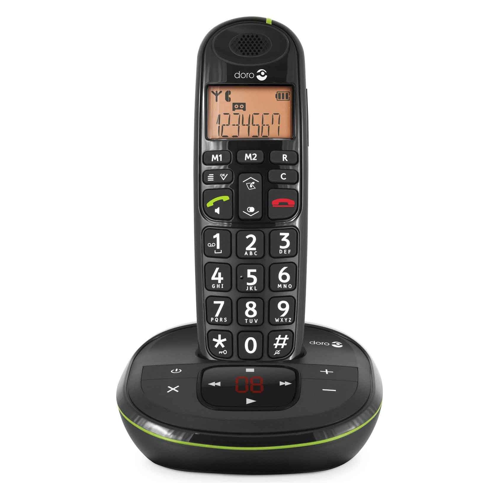 Doro PhoneEasy 105 WR, Telefon, Schwarz