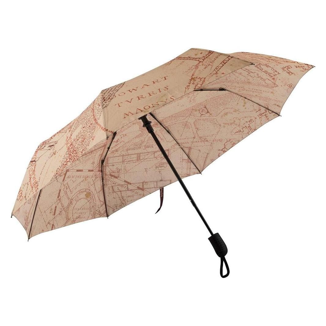 Cinereplicas, Unisex, Regenschirm, Harry Potter: Marauder Map, Braun, Beige, Mehrfarbig