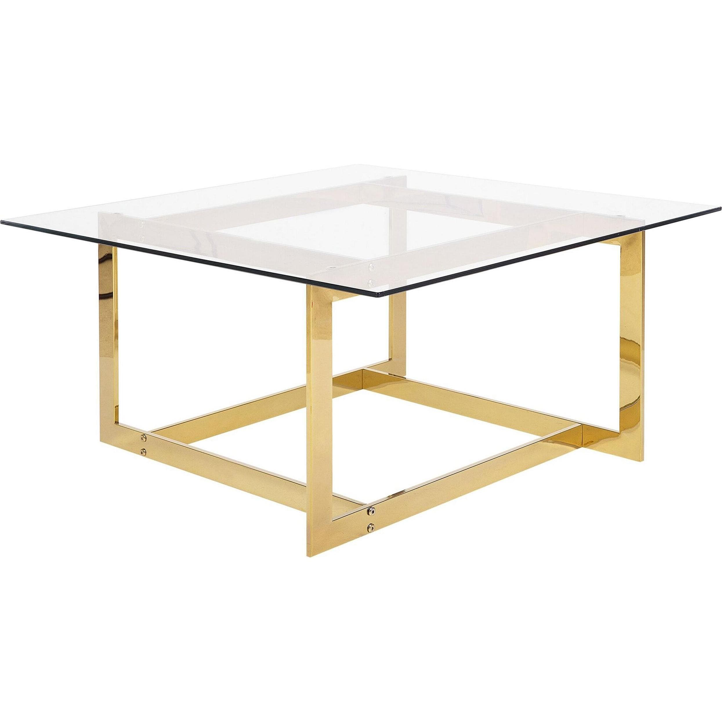 Beliani, Couchtisch + Beistelltisch, Crystal (80 x 80 x 40 cm)