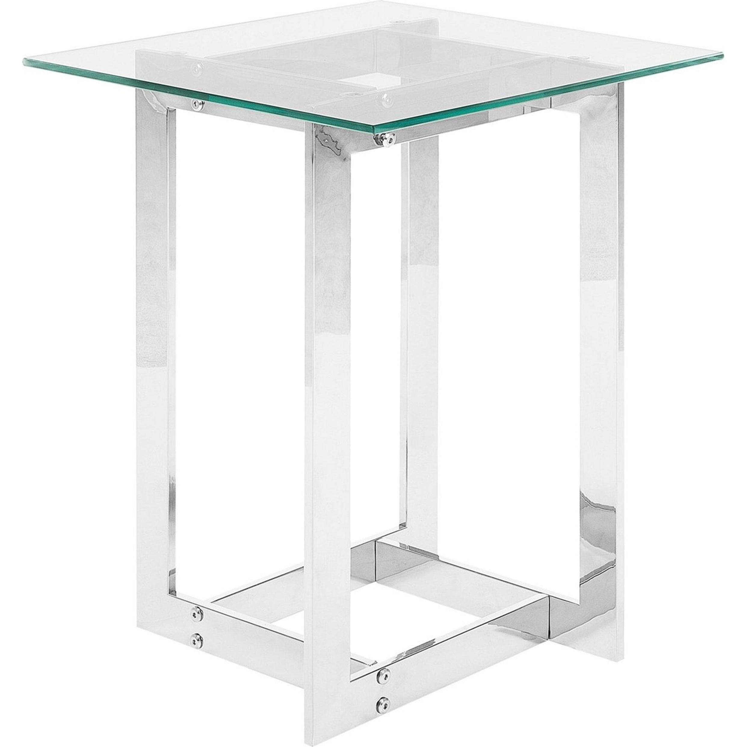 Beliani, Couchtisch + Beistelltisch, Crystal (40 x 40 x 52 cm)