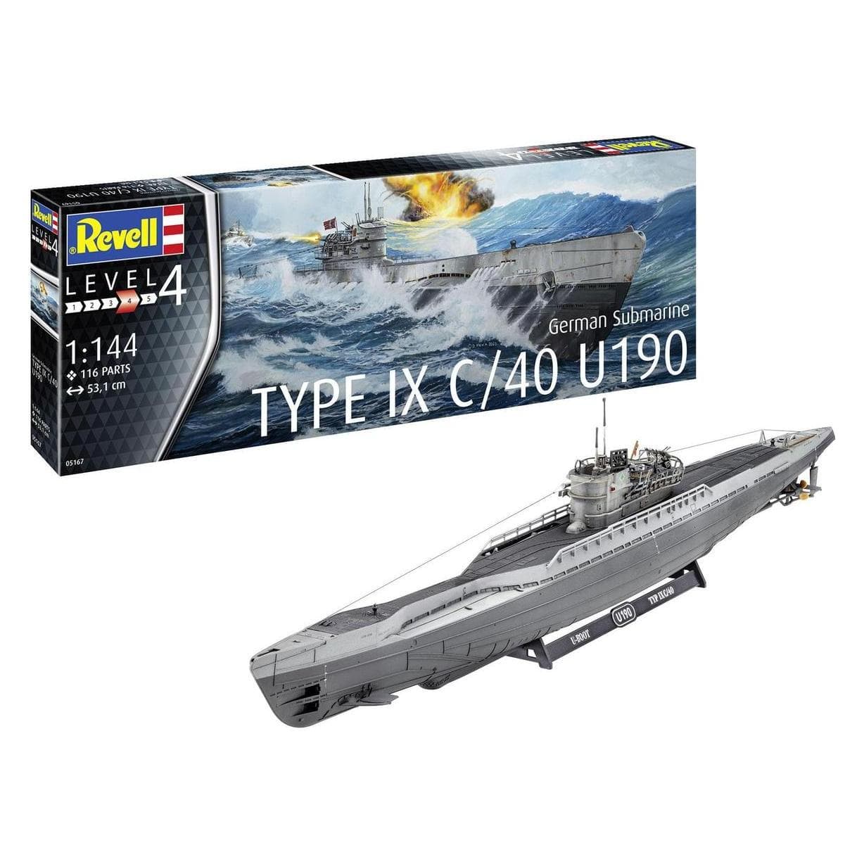 Revell German Submarine Type IX C/40 (U190)