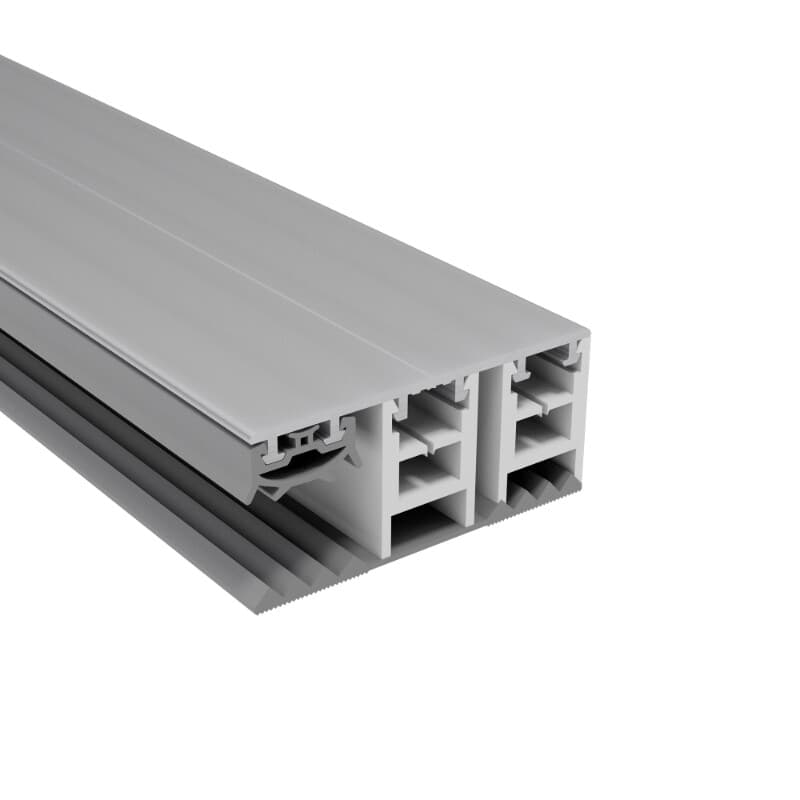 Mendiger Rand Schraubprofil Aluminium | Breite 60 mm | Pressblank