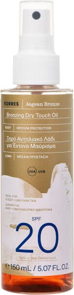 Korres AEGEAN BRONZE Bronzing Trockenöl SPF20 150 ml