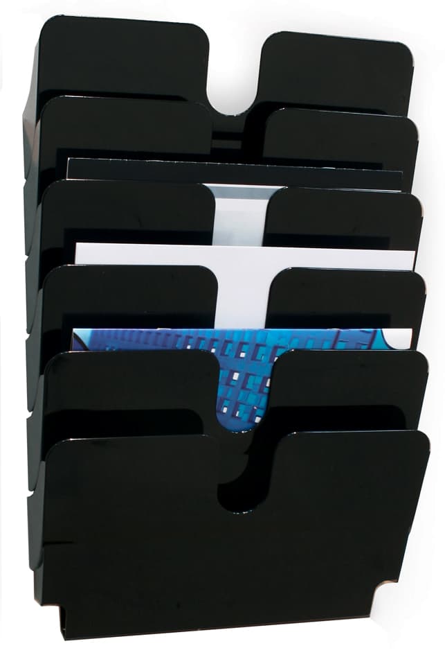 DURABLE Wand-Prospekthalter-Set , FLEXIPLUS 6, , A4, 6 Fächer
