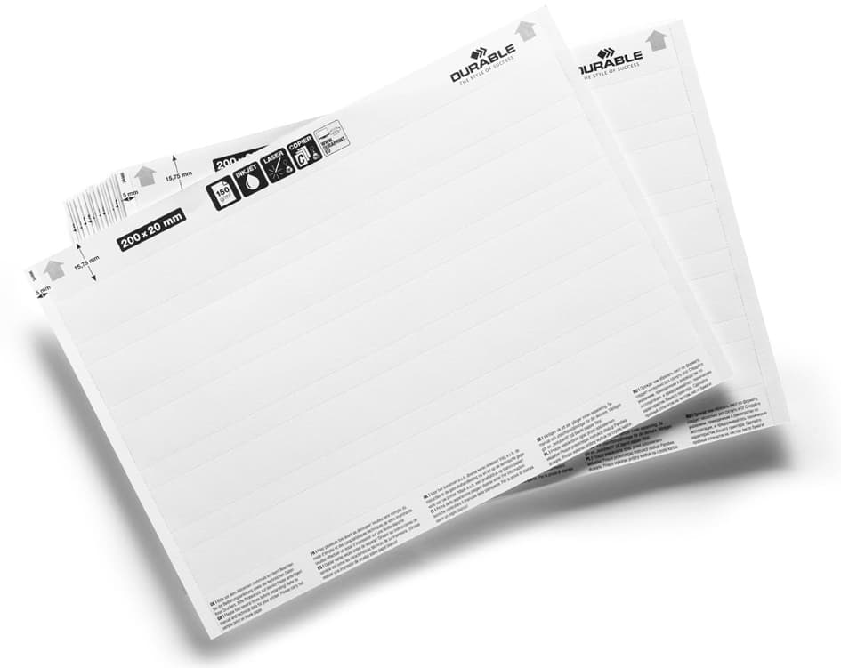 DURABLE Einsteckschilder , LABEL REFILL, , 200 x 40 mm