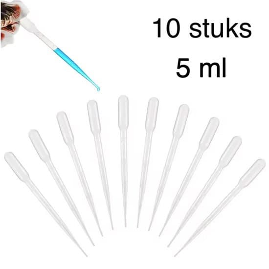 10 Premium-Pipetten f�r Fl�ssigkeiten - 5 ml - Dosierpipette - Kunststoffpipette - Pasteurpipette - Whiskypipette - 000302