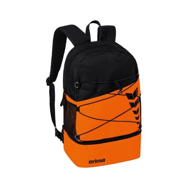 Erima Six Wings Rucksack - orange/schwarz