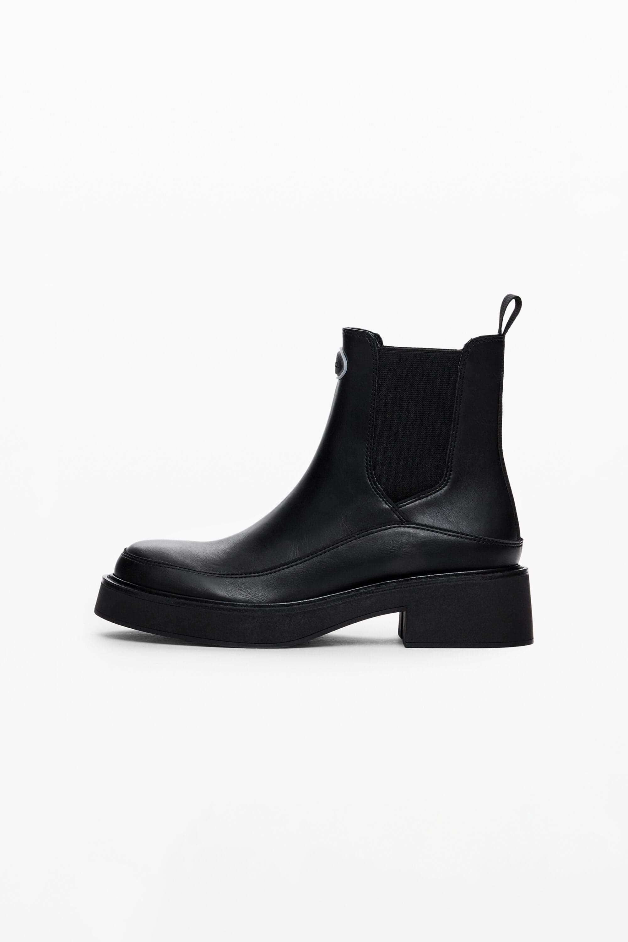 Desigual, Stiefelette in Lederoptik, Schwarz, 39