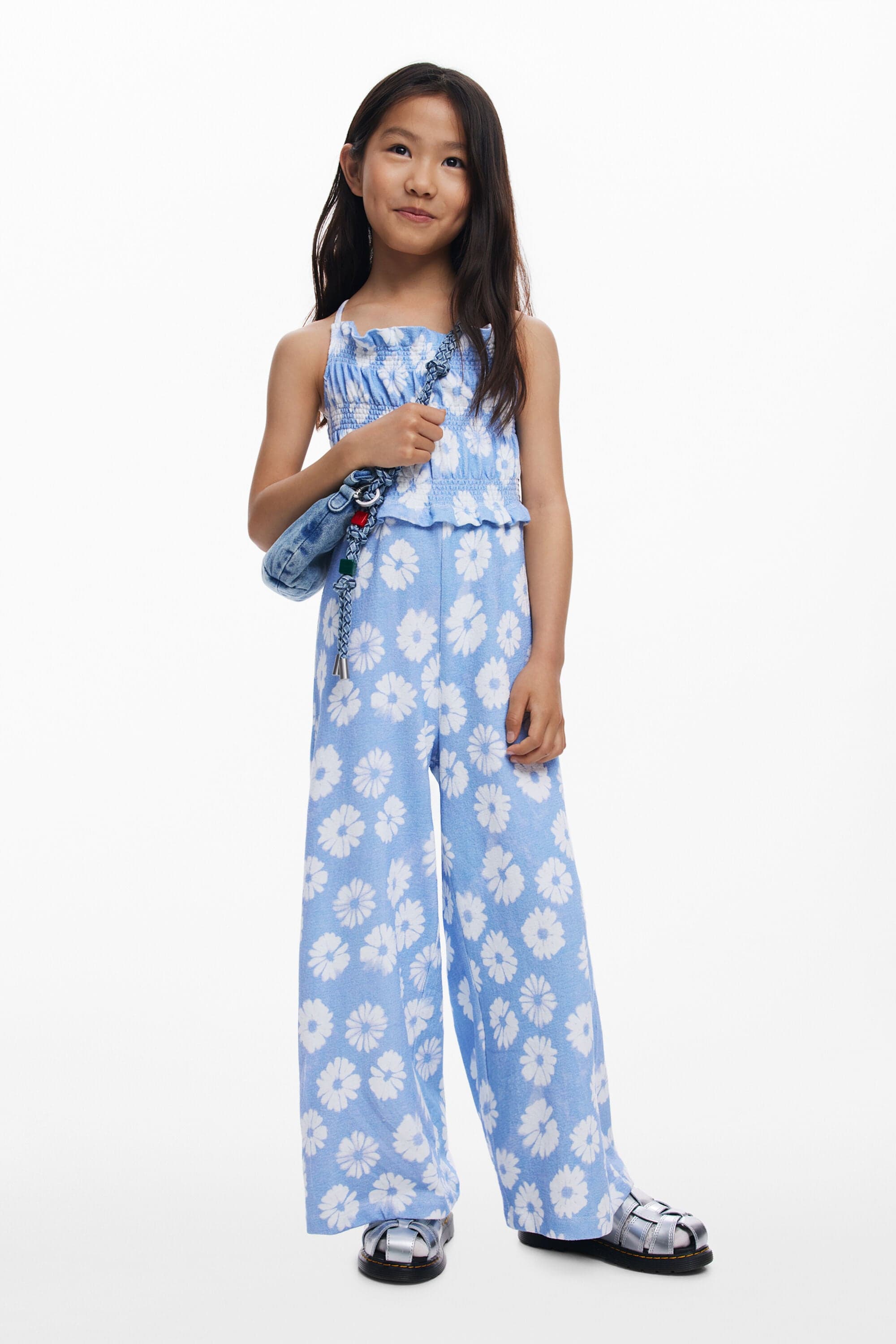 Desigual, Blumen-träger-overall, Kinder, Baumwolle, 5/6