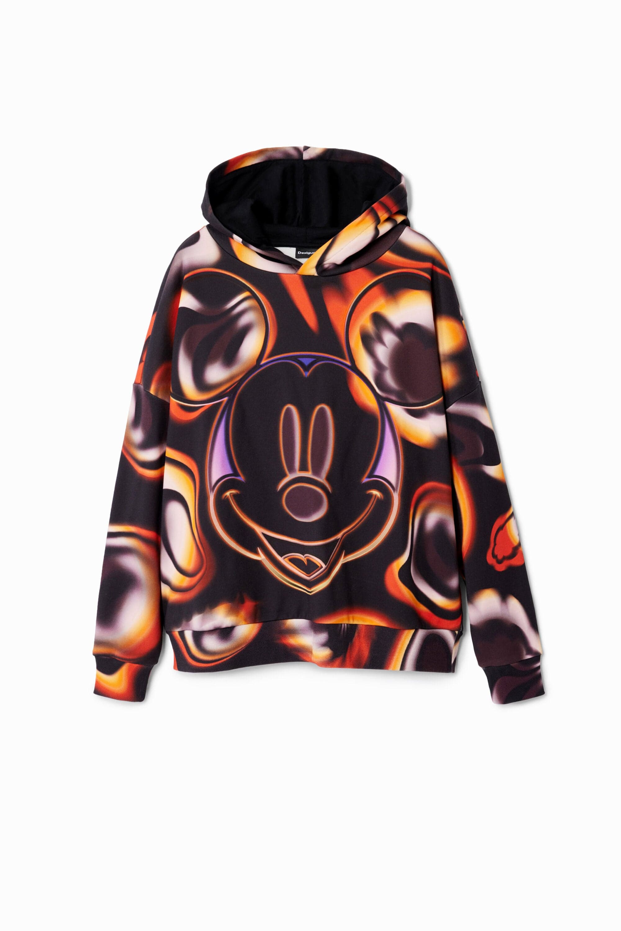 Desigual, Oversize-Sweater Micky Maus, Baumwolle, Schwarz, S