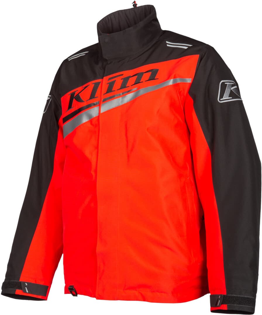 Klim Kaos Snowmobil Jacke, schwarz-rot, Größe XL für Männer