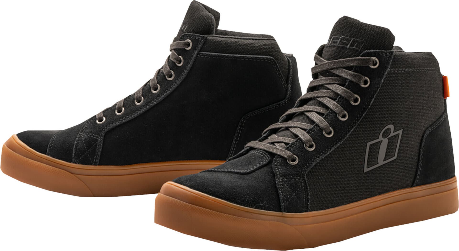 Icon Carga Motorrad Schuhe, schwarz-braun, Größe 44 für Männer