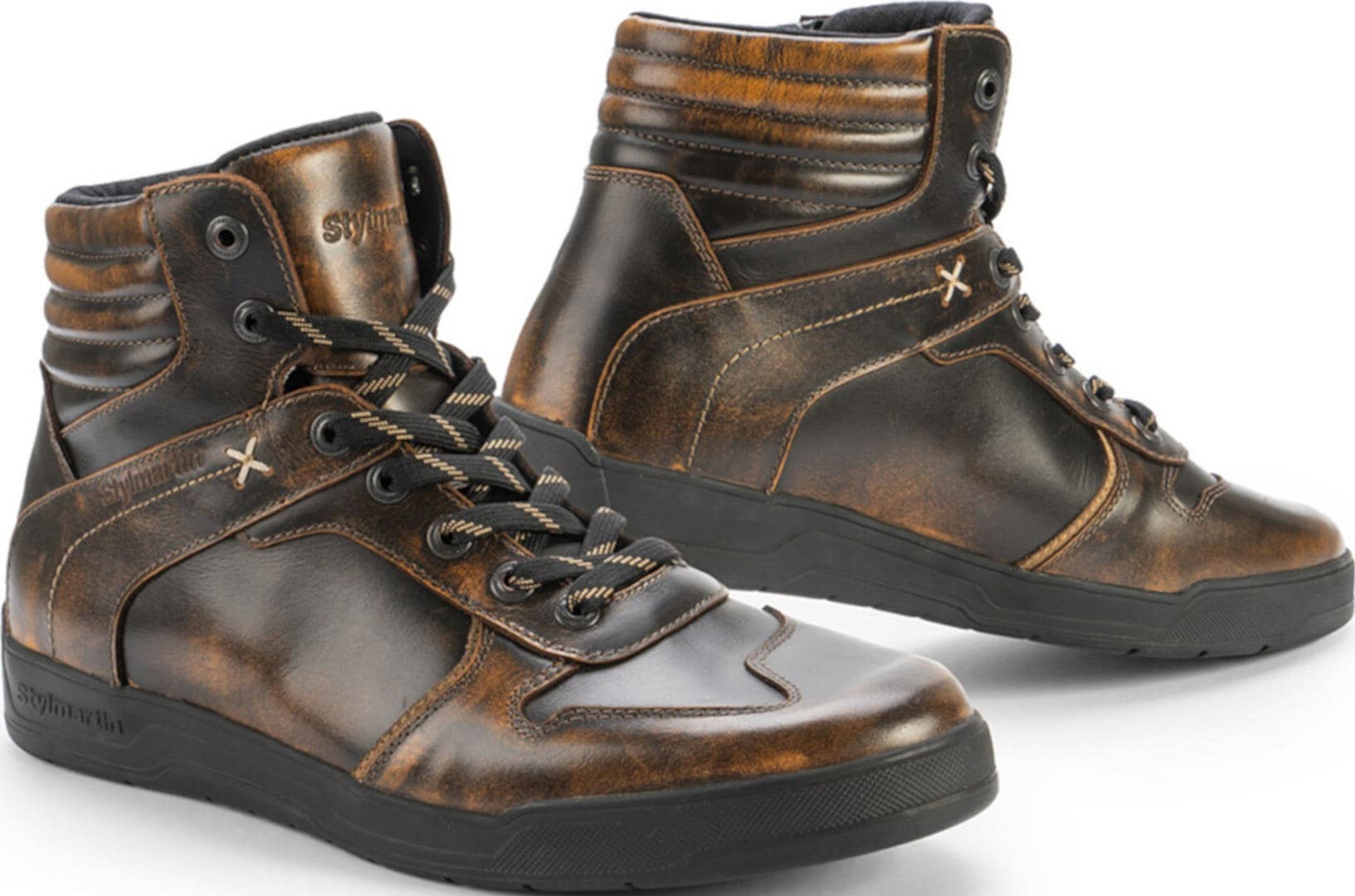 Stylmartin Iron Bronze wasserdichte Motorrad Schuhe, braun, Größe 45 für Männer