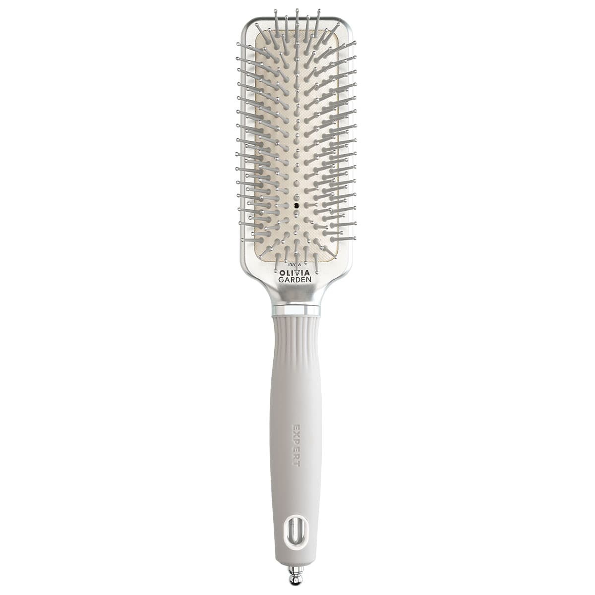 Olivia Garden - Care Rechteckig - Nylon Silber - Haarbürste - S