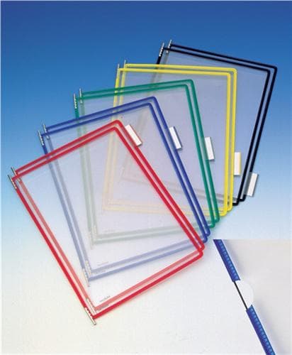 Sichttafel PVC m.Drahtrahmen ku.-ummantelt, grün DIN A4 reflexionsfrei 10St./Btl.