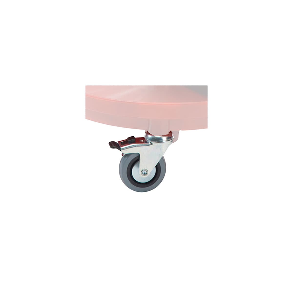 Rolle mit Feststellbremse für Montagehocker, Ø 75 mm - 1 Stk.