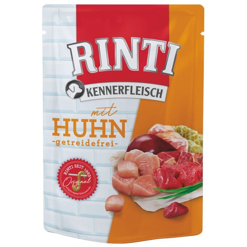 Rinti Hunde Nassfutter Frischebeutel Kennerfleisch Huhn 400g