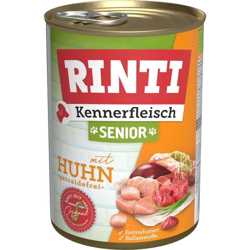 Rinti Hunde Nassfutter Dose Kennerfleisch Senior Huhn 400g