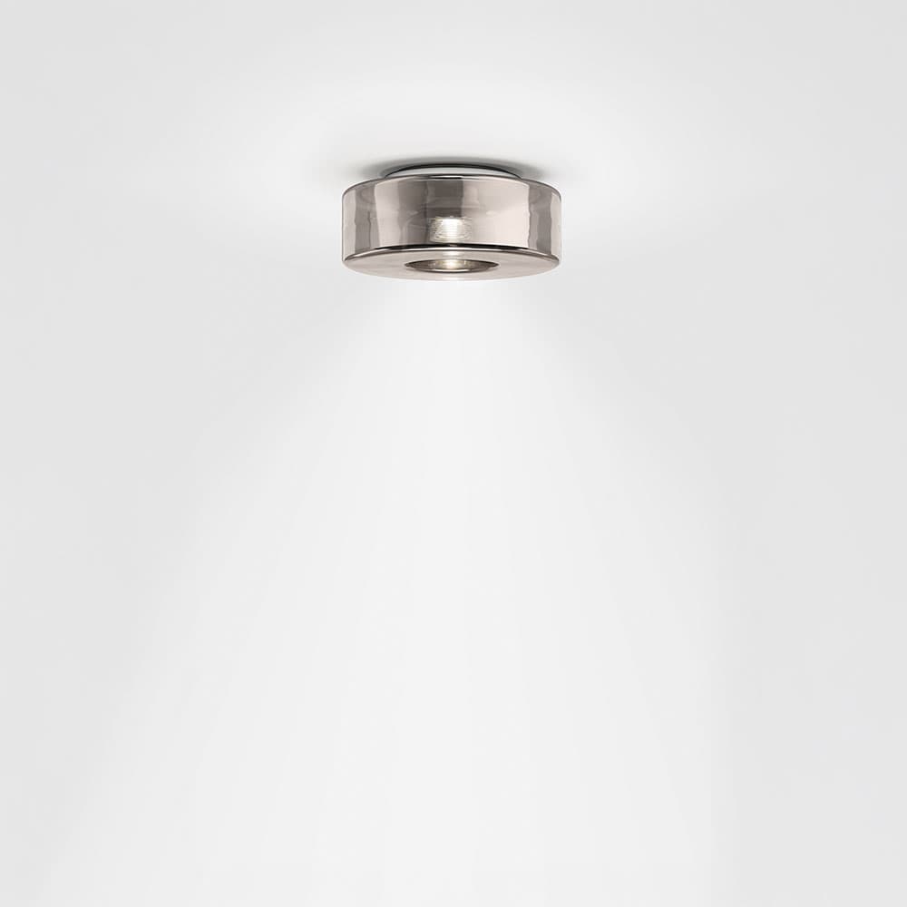 Serien Lighting Curling Ceiling XS LED-Deckenleuchte-Glasschirm neusilber-mit LED (3000K)