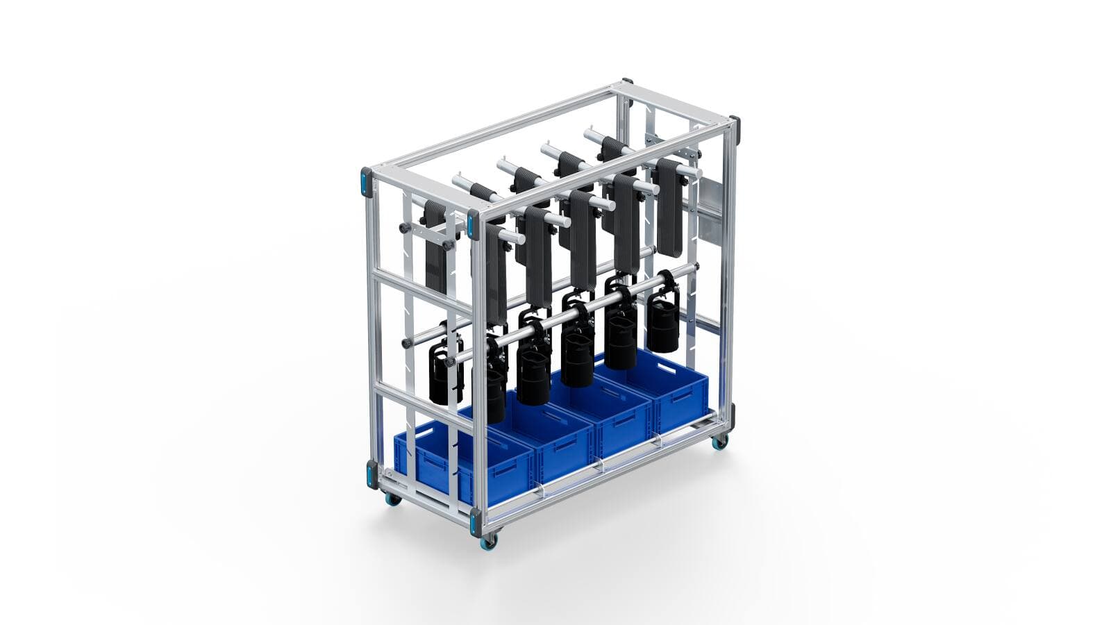 Prolyte Flex Cart + Bodenregal für Boxen, Kabel- und Beleuchtungsstangen mit 100mm-Rädern