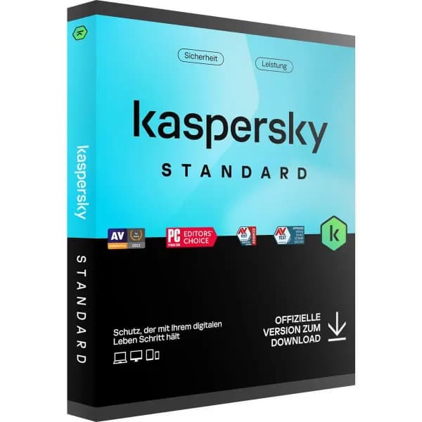 Kaspersky Standard 2026 (Laufzeit: 2 Jahre / Geräte: 5 Geräte)