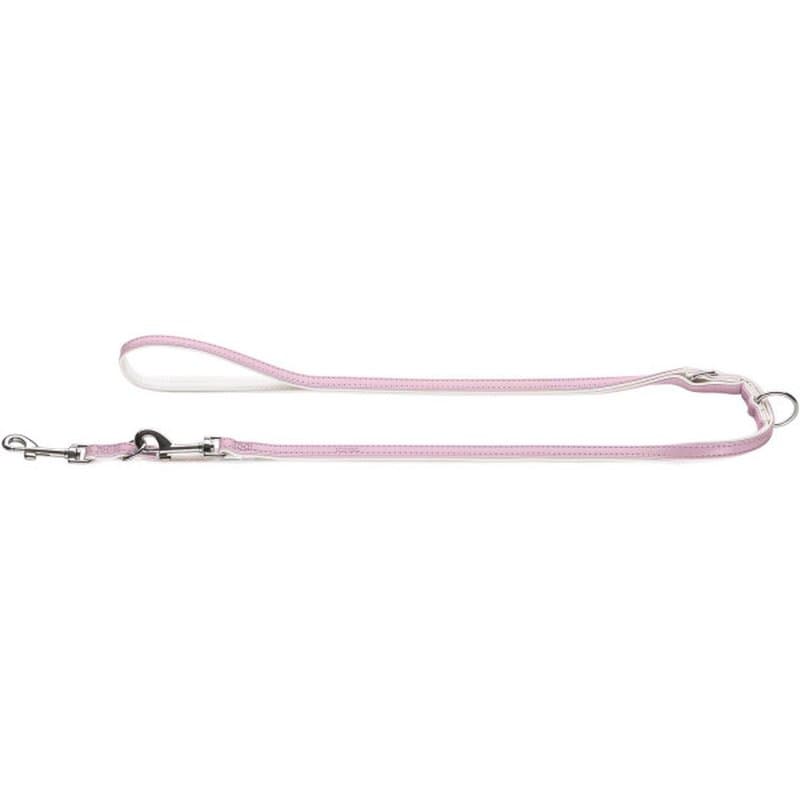 Hunter verstellbare Hundeleine Modern Art 11/200, rosa/wei?