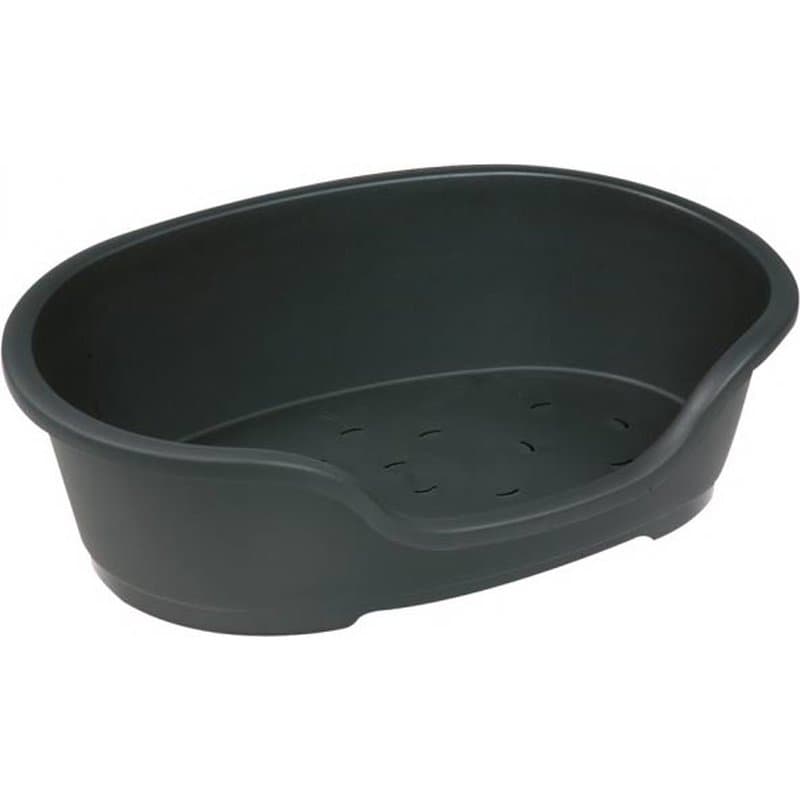 Hundekorb Domus Kunststoff schwarz - 50x38x20cm