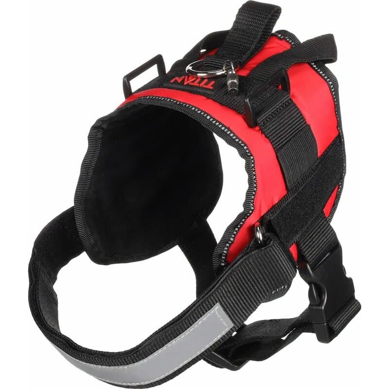 Hundegeschirr Titan Rot- S | A:20-22cm B:44-50cm C:13cm x 25mm