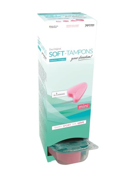 Soft Tampons Mini, box with about 10 pieces
