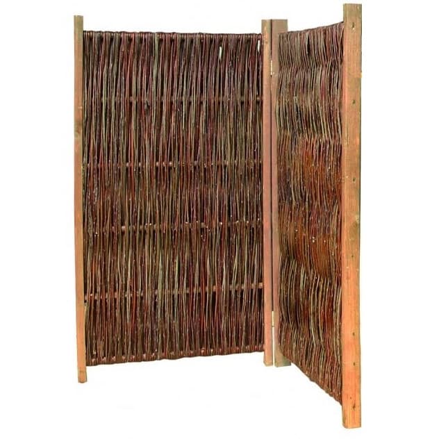 Paravent Weide SOLID, 2-tlg., 120 x 120 cm