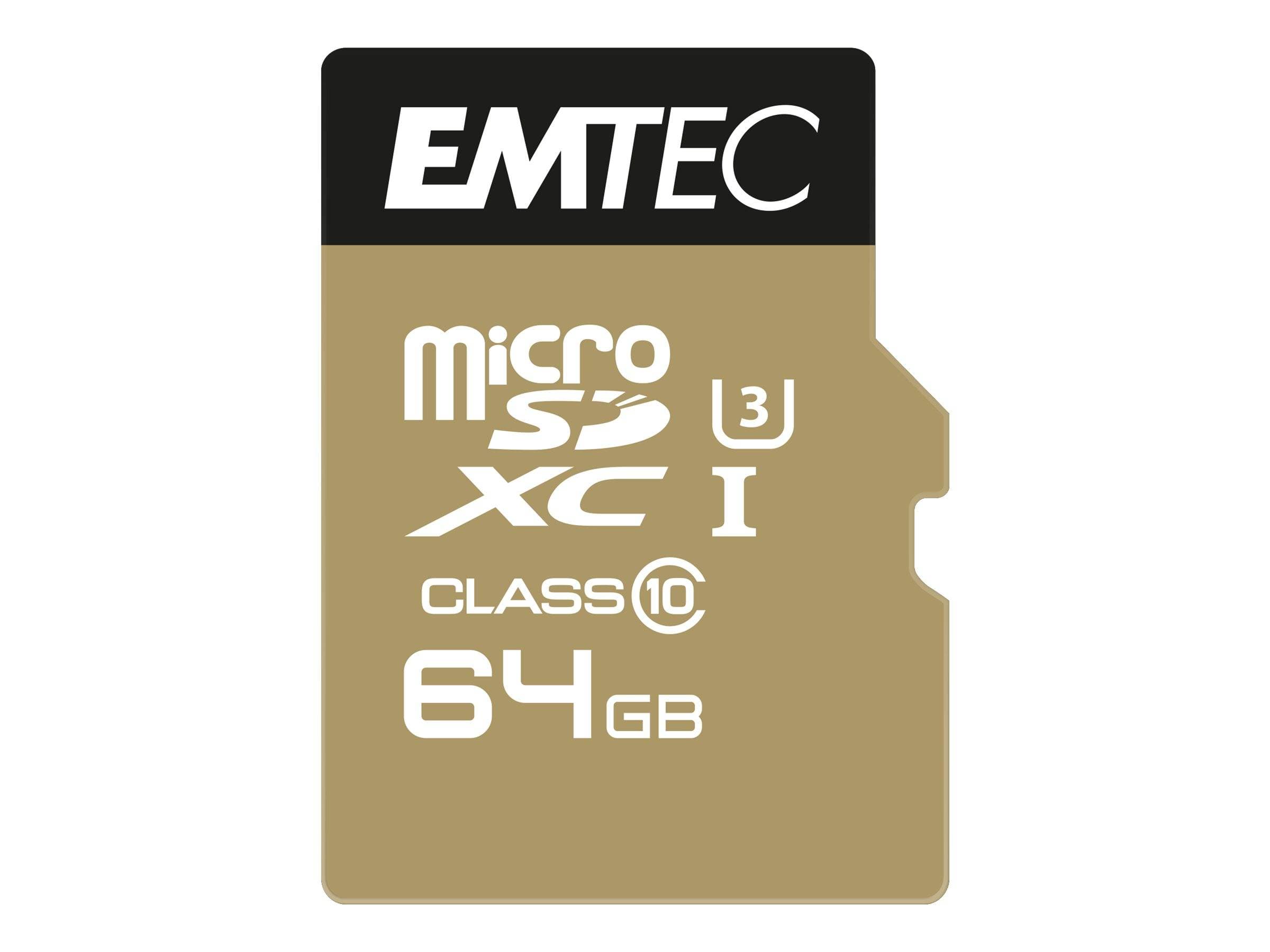 Emtec mSD 64GB UHS-I U3 V30 A1 SpeedIN Pro + Adapter