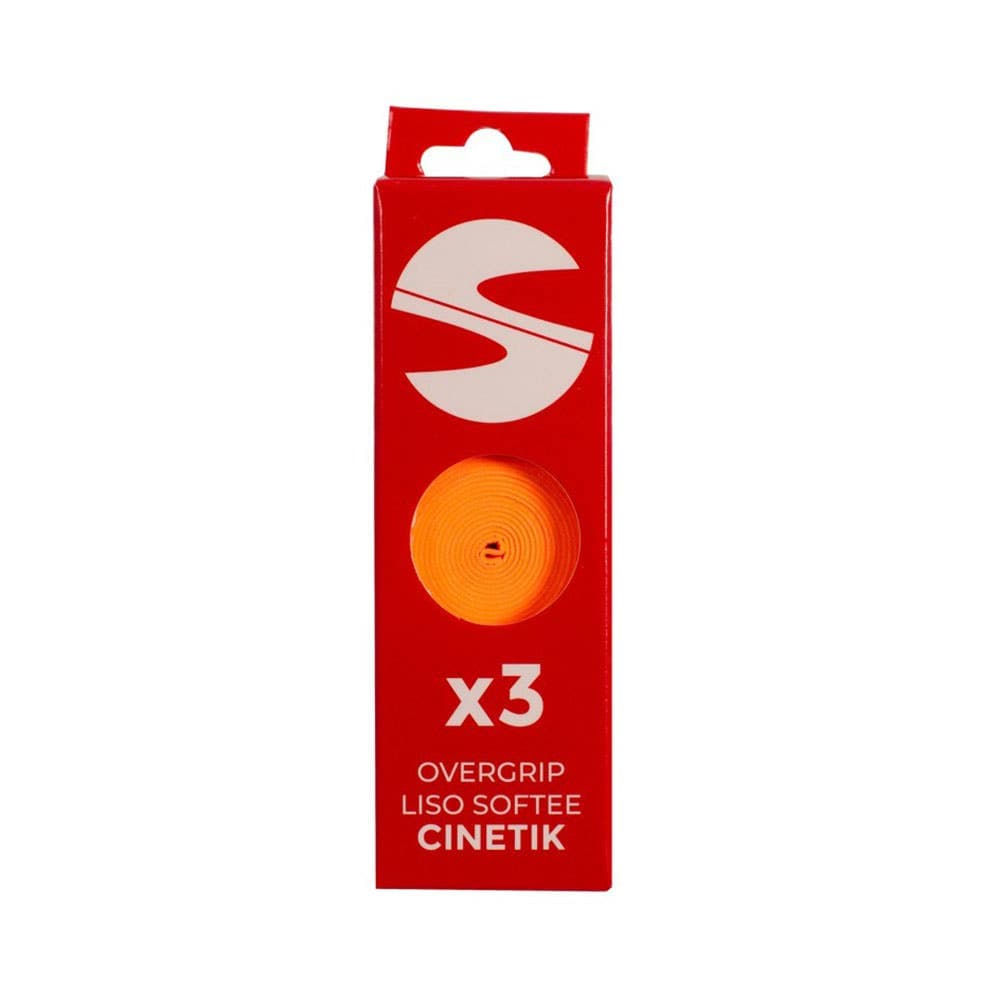 Pack 3 Glatte Overgrips Softee Cinetik Orange