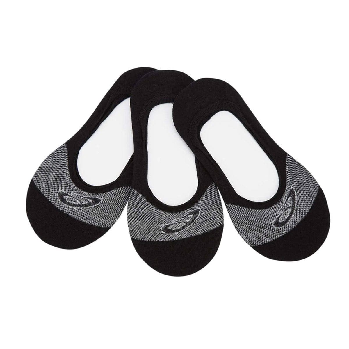 3 Pairs Of Black Asics Secret Socks