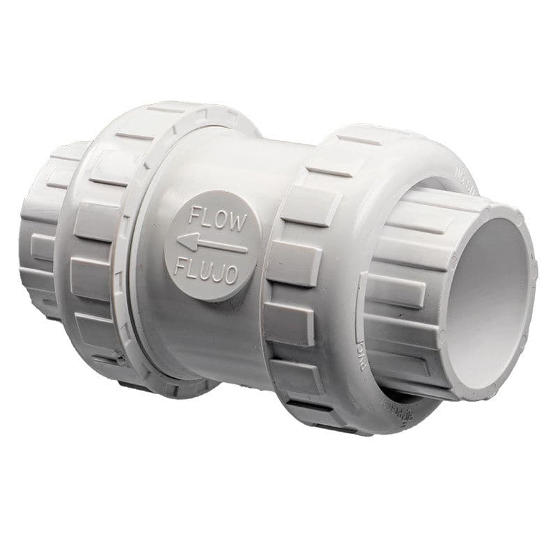 Rückschlagventil Ø d50 Klebe-Muffe, PVC weiss