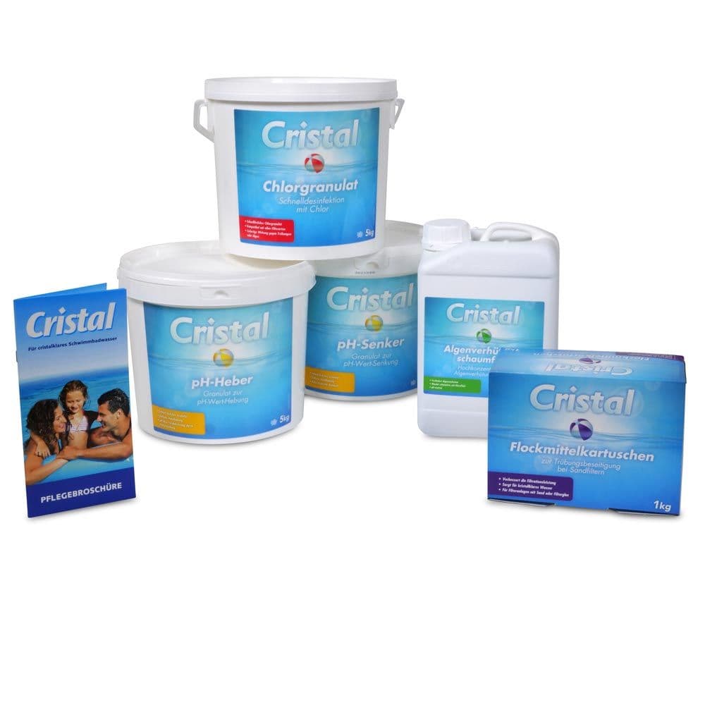 CRISTAL SET Wasserpflege Chlor 20 kg (6 tlg.)