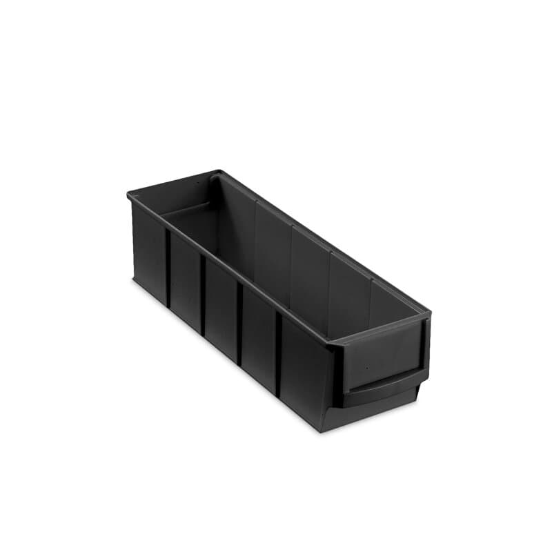 Industriebox 300 S Kunststoff ESD leitfähig teilbar 300x91x81mm - Schwarz
