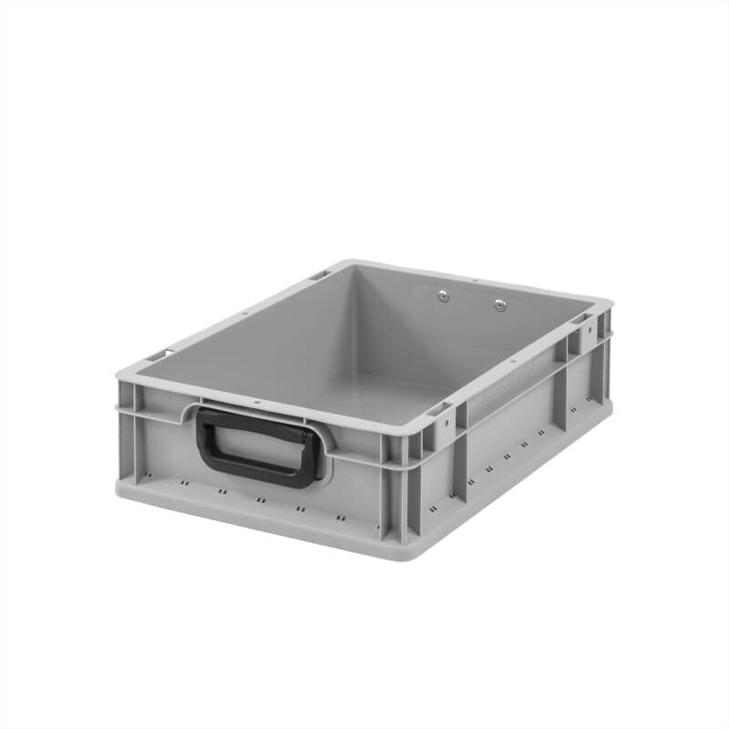 Eurobox NextGen Portable Duo mit 2 Frontkoffergriffen - 400x300x120mm - Grau