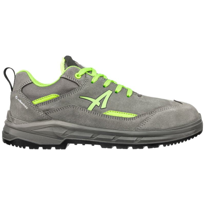 albatros VECTOR GREEN LOW flacher sportlicher Sicherheitsschuh S3 grau/grün 40