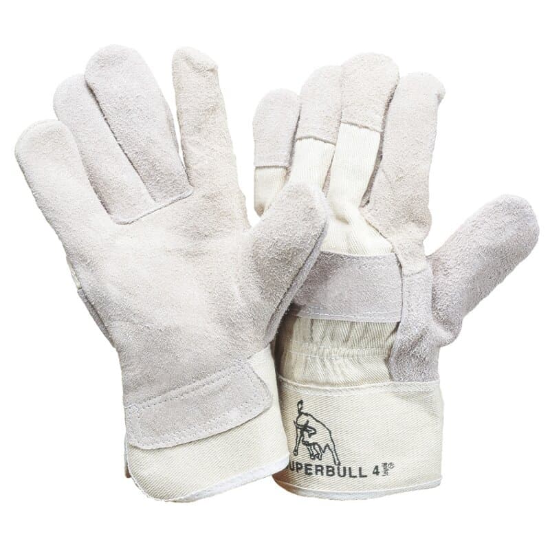 SuperBull® 4 Rindkernspaltleder Arbeitshandschuh gefüttert robust EN 388 Gr. 11
