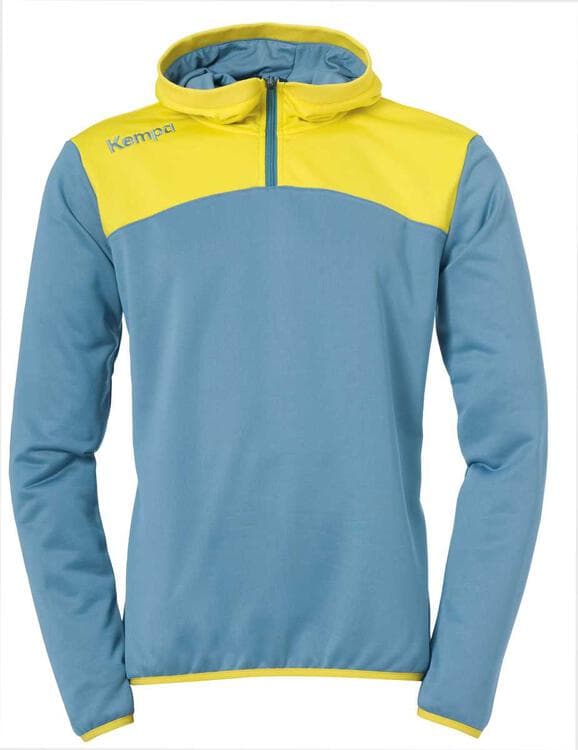 Kempa EMOTION 2.0 QUARTER ZIP HOODY 2002267 dove blau/limonengelb 164