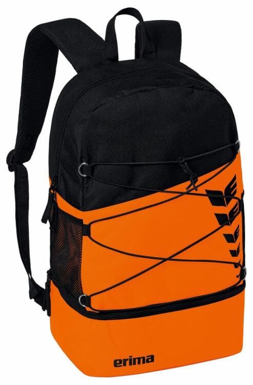 Erima SIX WINGS Rucksack 7232322 orange/schwarz - Gr. 1