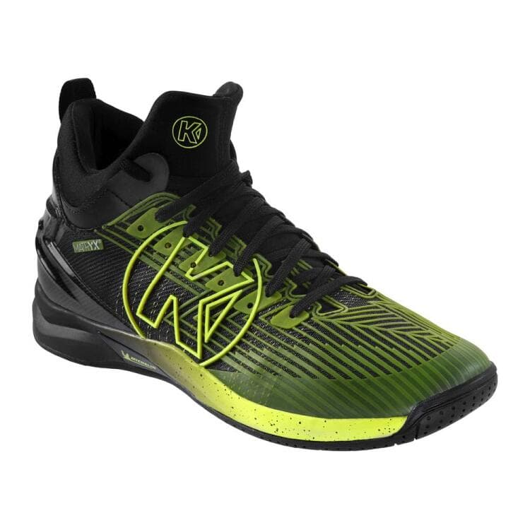 Kempa Attack Mid Handballschuhe 200867003 schwarz/fluo gelb - Gr. 6,5