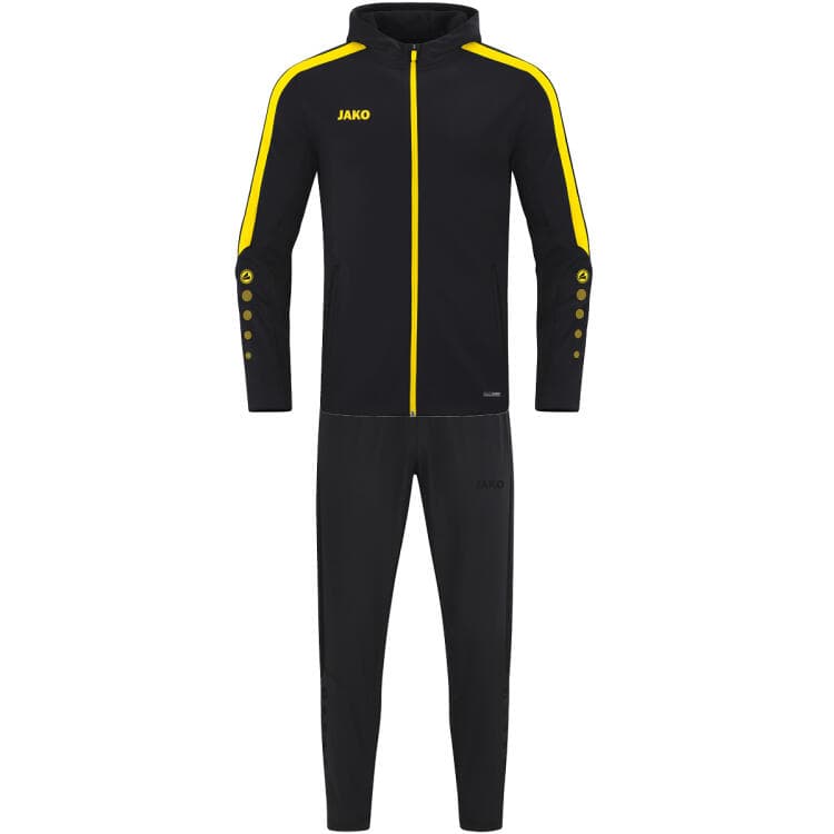 Jako Pr?sentationsanzug Power M9623 schwarz/citro - Gr. 4XL