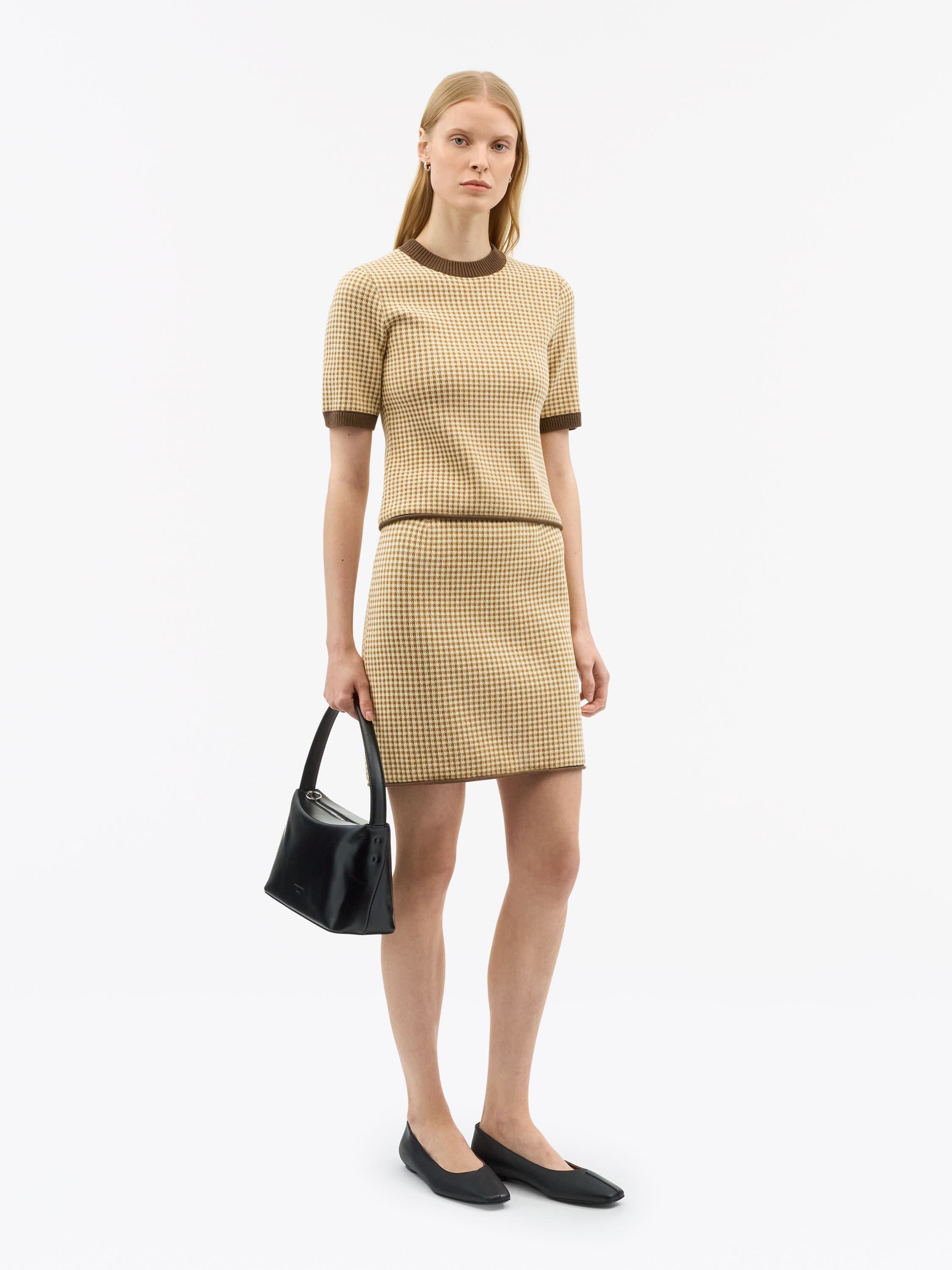Clover Strick-Minirock von Tiger of Sweden, Chai Latte, XS für Frauen