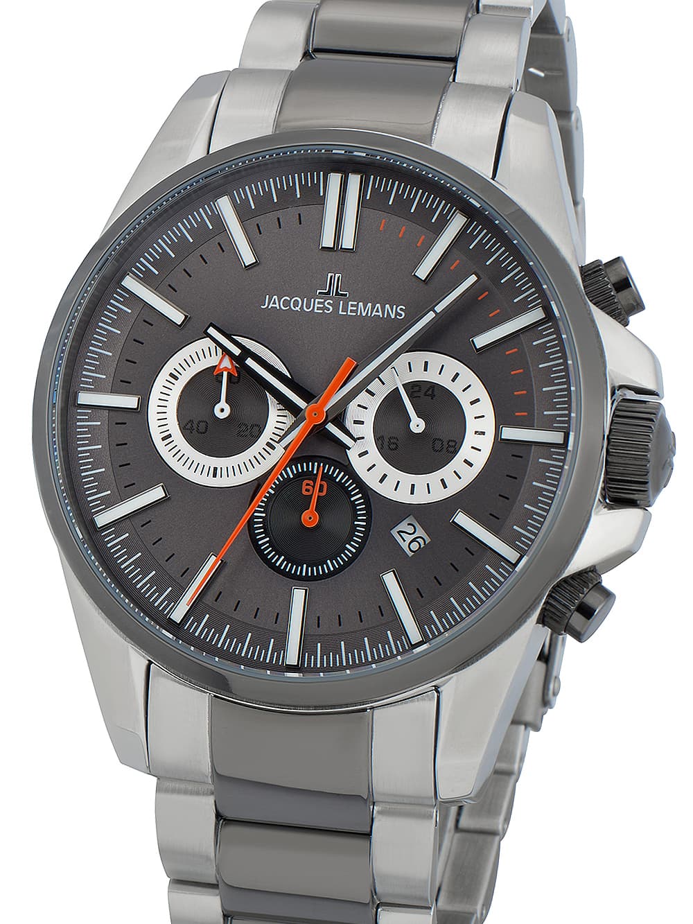 Jacques Lemans 1-2119E Liverpool Chronograph Herrenuhr 44mm 10ATM