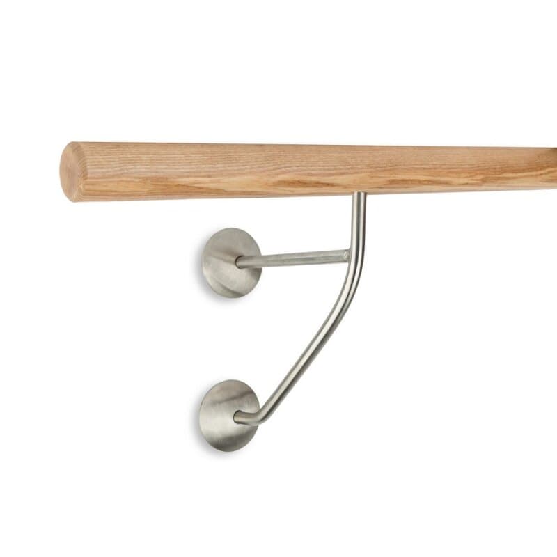 Ballettstange Esche Ø 42mm + Doppelhalter (19 cm)