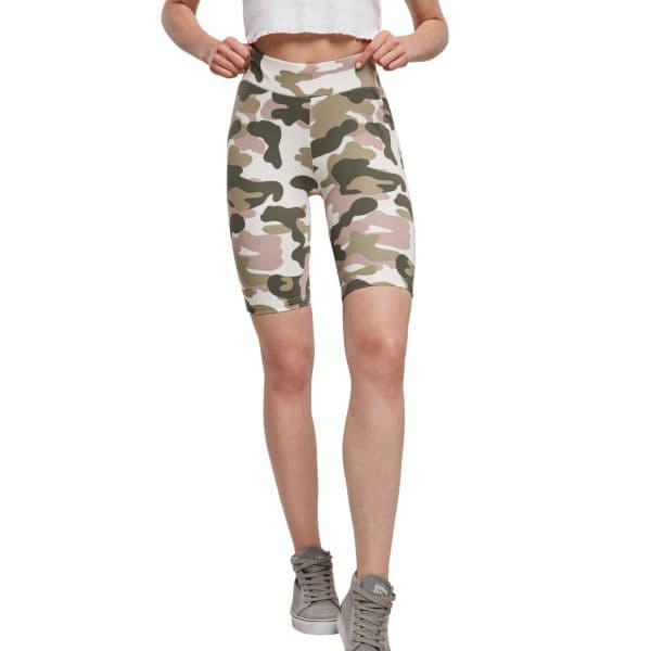 Urban Classics Ladies - High Waist Tech Cycle Stretch Shorts